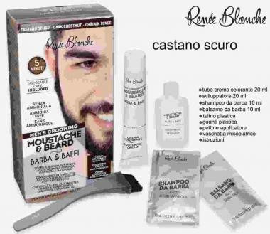 Reneè Blanche Crema Colorante Barba e Baffi Castano Scuro