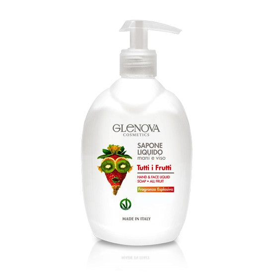 Glenova Sapone Liquido Mani e Viso Tutti i Frutti 500ml