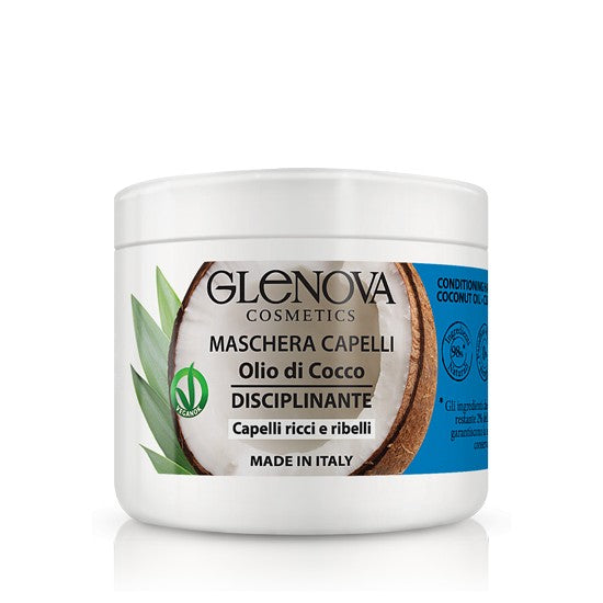Glenova Maschera Capelli Olio di Cocco Disciplinante 500 ml