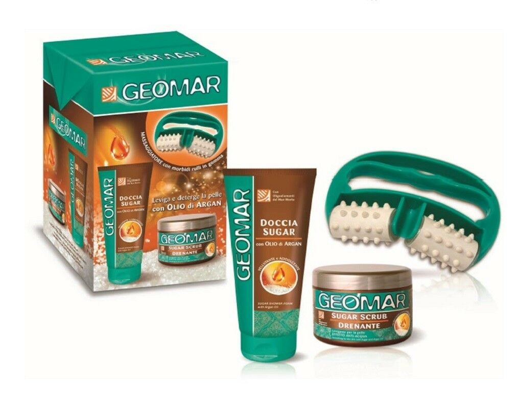 Geomar Conf. Sugar Scrub Drenante + Doccia + Massaggiatore