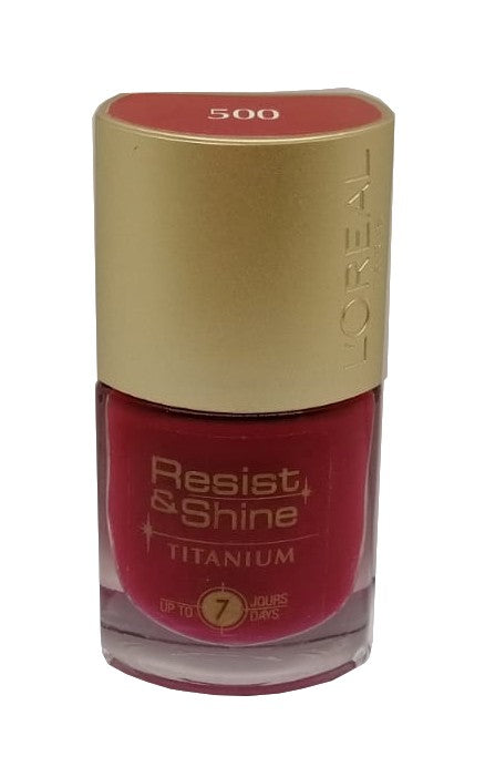 L'Oreal Smalto Resist & Shine Titanium N.500