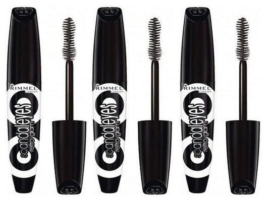 Set Da 3 pz Rimmel Mascara Scandaleyes Retro glam nero