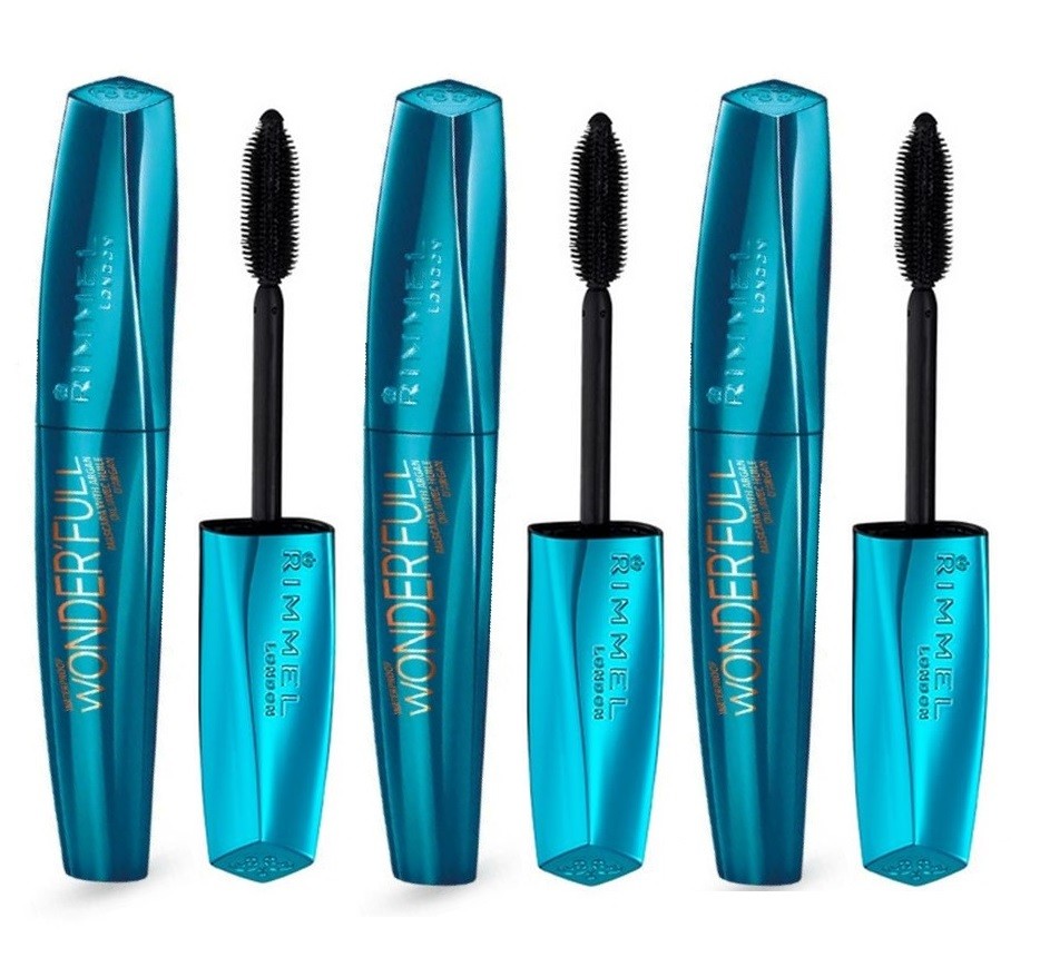 Set Da 3 pz Rimmel Mascara Wonder Full Waterproof Black