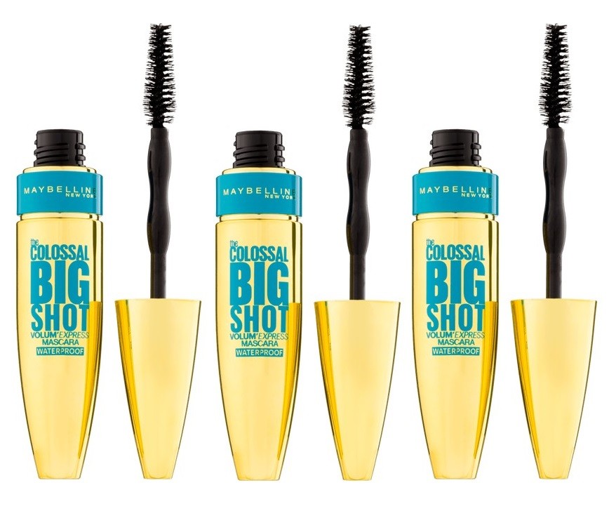 Set Da 3 pz Maybelline Mascara The Colossal Big Shot Volume Express Waterproof