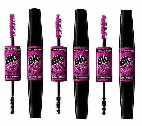 Set Da 3 pz Maybelline Mascara Big Eyes Ciglia Superiori & Ciglia Inferiori Rebel Black