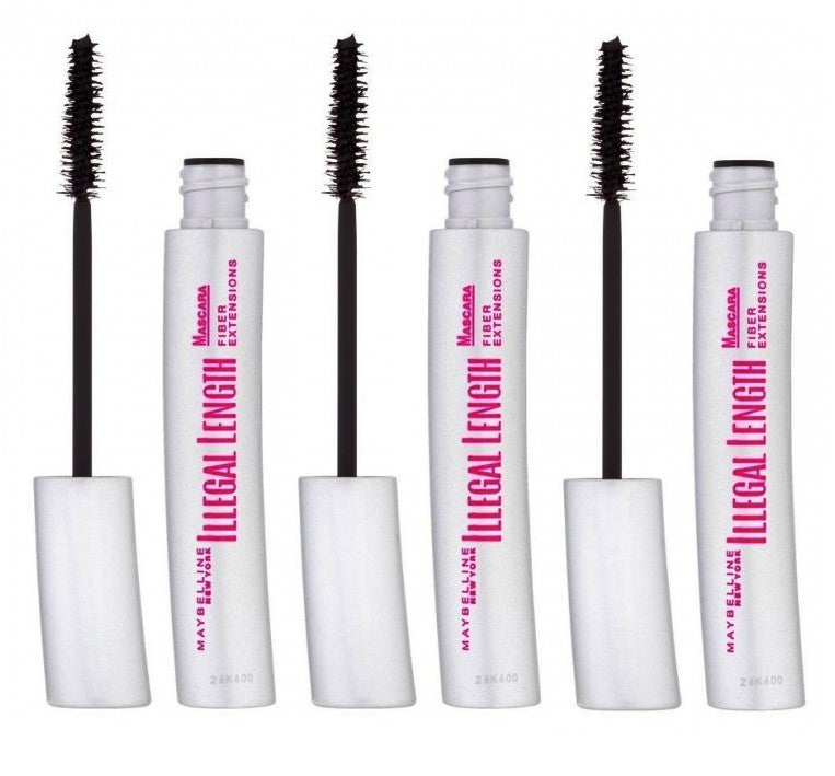 Set Da 3 pz Maybelline Mascara Illegal Length 6.9 ml Black