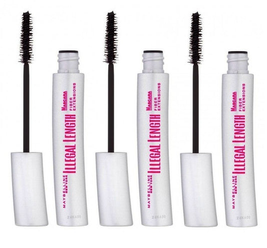 Set Da 3 pz Maybelline Mascara Illegal Length 6.9 ml Black