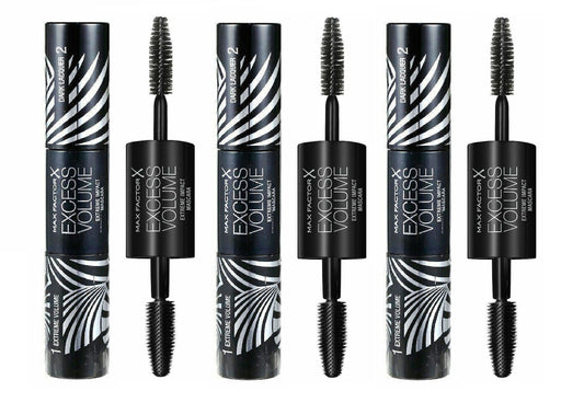 Set Da 3pz. Max Factor Mascara Excess Volume Extreme Impact Black 20ml
