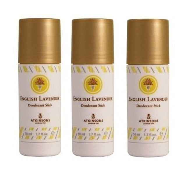 Set Da 3pz. Atkinsons English Lavander Deodorante Stick 50 ml.