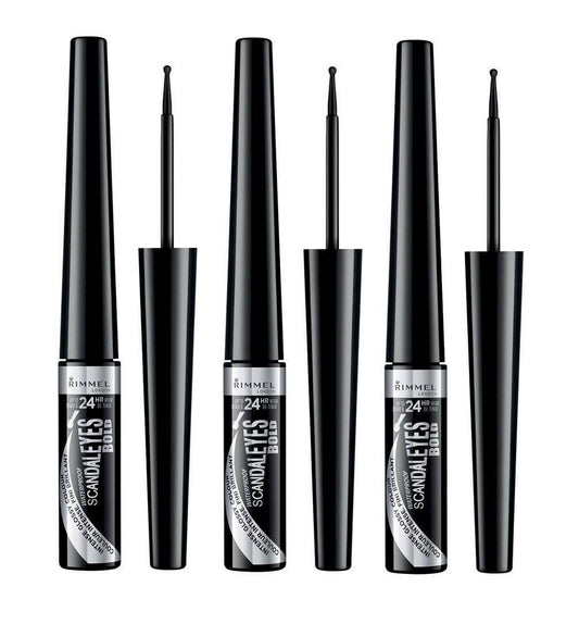 Set da 3 pz. Rimmel Eye Liner Scandaleyes Bold Waterproof Black
