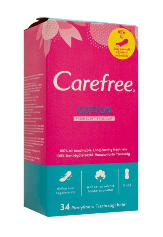 Carefree Salvaslip Cotton 34 pz