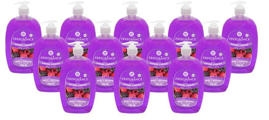 Set Da 12,pz Freegrance Sapone Liquido More e Muschio 1000 ml
