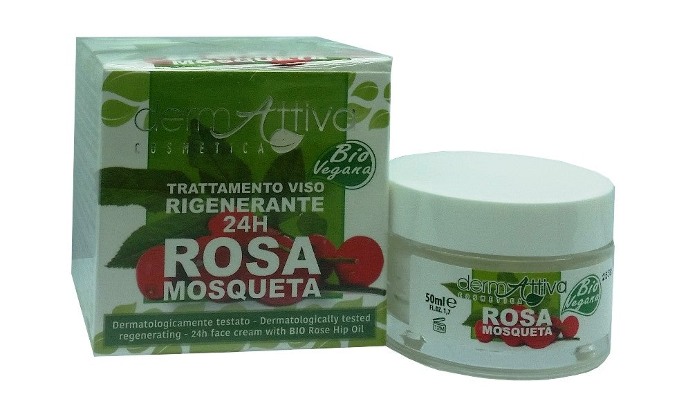 DermAttiva Crema Viso Rosa Mosqueta Bio Vegana 50 ml