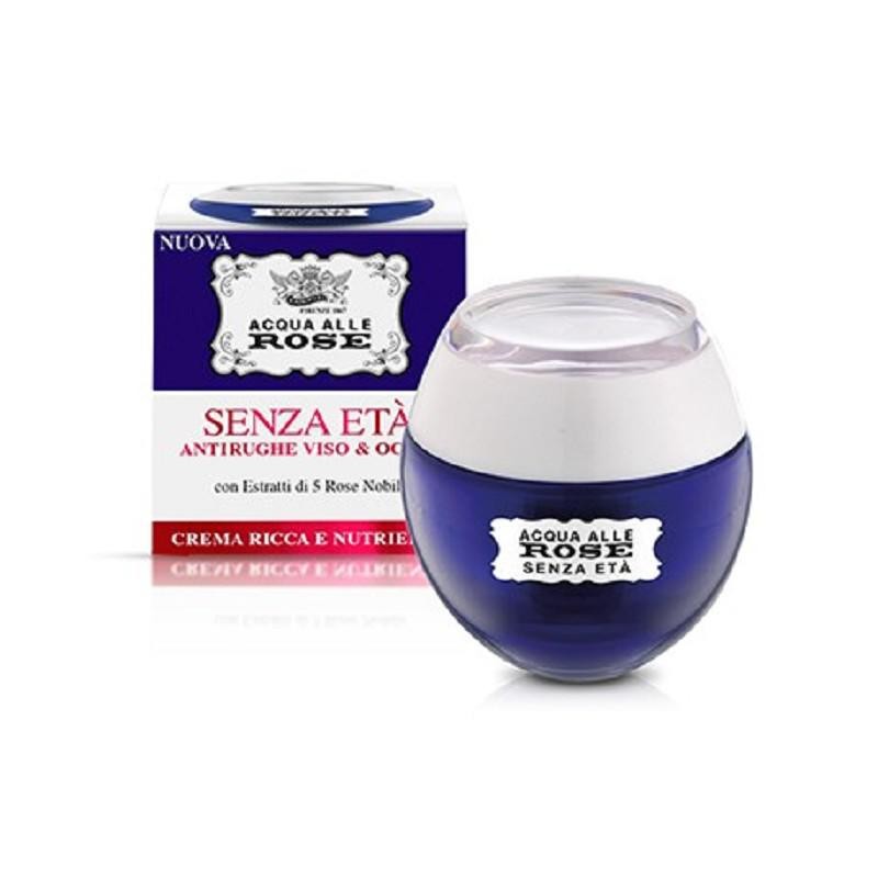 Roberts Acqua Alle Rose Crema Antirughe Senza Età Viso Occhi 50 ml.