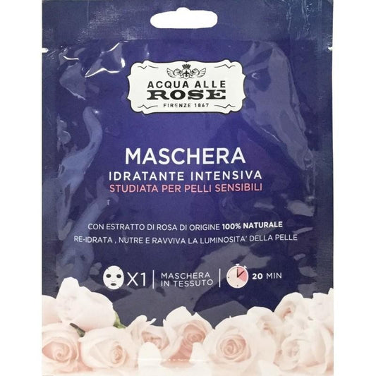 Roberts Acqua Alle Rose Maschera in Tessuto Idratante Intensiva