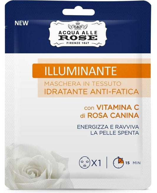Roberts Acqua Alle Rose Maschera in Tessuto Illuminante Anti Fatica