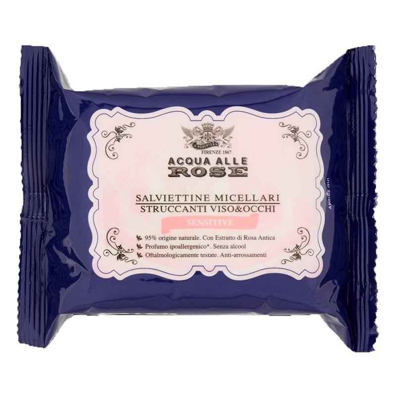 Roberts Acqua Alle Rose Salviettine Struccanti P.Sensibili 20 Pz.
