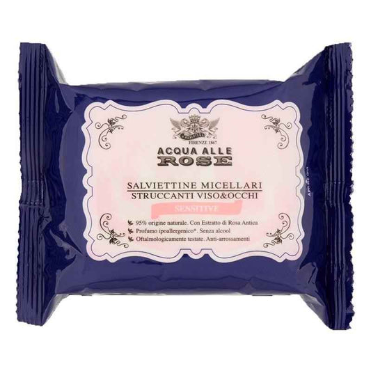 Roberts Acqua Alle Rose Salviettine Struccanti P.Sensibili 20 Pz.