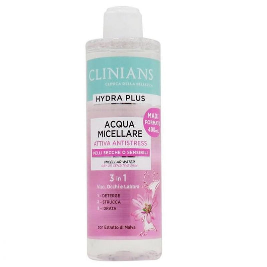 Clinians Acqua Micellare Anti Stress 3in1  pelli miste o grasse 400 ml