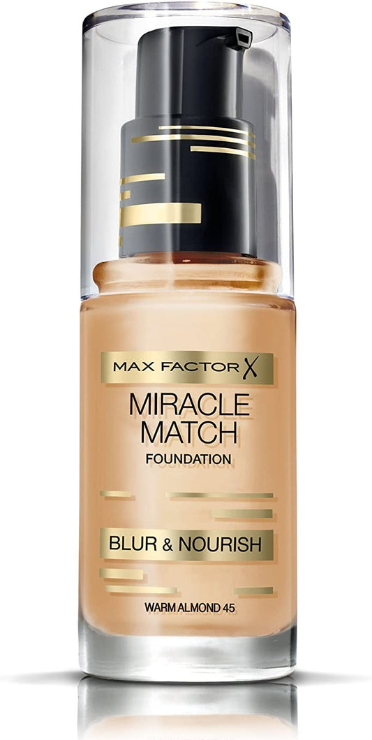 Max Factor Miracle Match Fondotinta Blur E Nourish Beige N 45