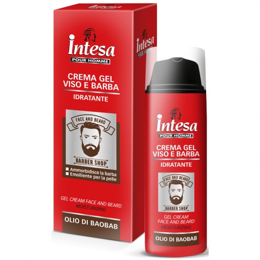 Intesa Pour Homme Crema Gel Viso e  Barba Idratante 50 ml.