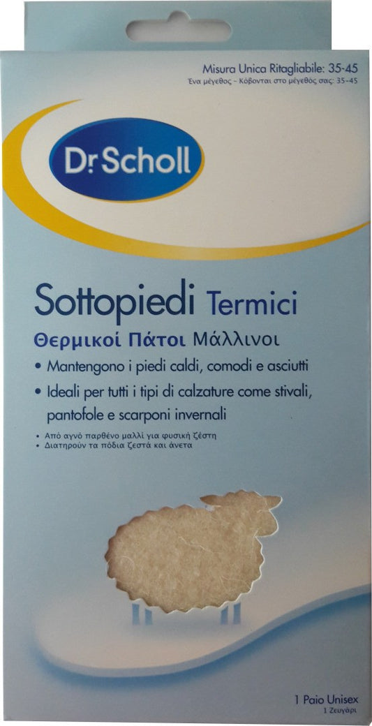 Dr. Scholl Sottopiedi Termici 1 Paio Unisex Mis. 35-45