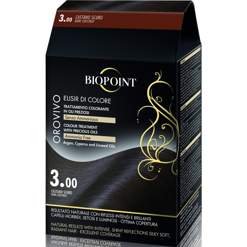 Biopoint Orovivo Elisir Di Colore N.3.00 Colore Castano Scuro