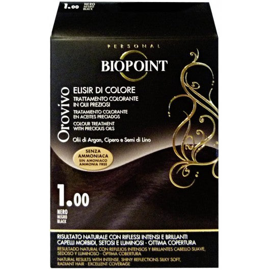 Biopoint Orovivo Elisir Di Colore N. 1.00 Colore Nero