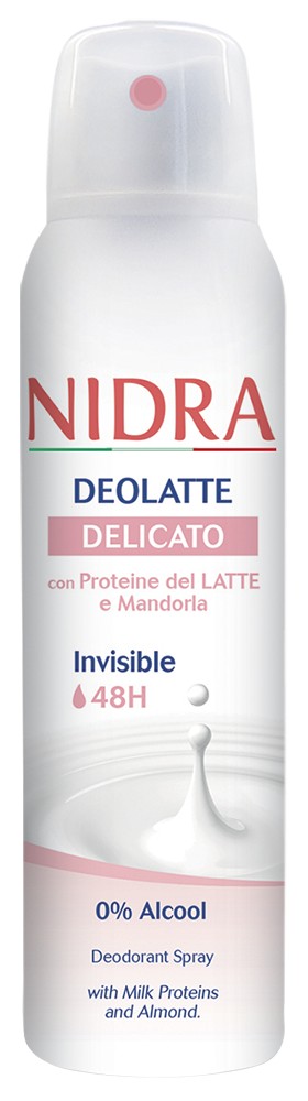 Nidra Deodorante Deolatte Delicato Invisible 48H 150 ml spray