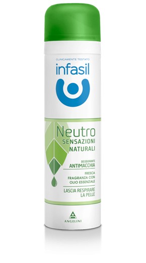 Infasil Deodorante 150 ml.Neutro Sensazioni Natural Spray