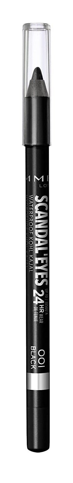 Rimmel Matita Occhi Waterproof Scandal'Eyes Kohl Kajal N° 001 Black