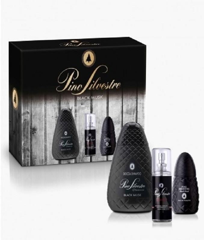 Pino Silvestre Black Musk Conf. Doccia Shampoo 400 ml + Edt 75 ml + Deo Parfum 100 ml