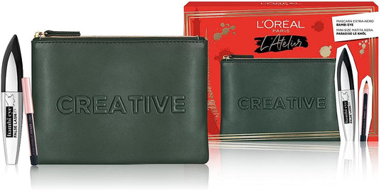 L'Oreal L'Atelier Poschette Mascara bambi & mini matita CREATIVE