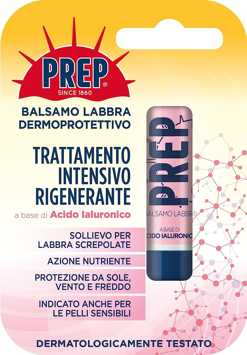 Prep Balsamo labbra Dermoprotettivo A. Jaluronico Stick
