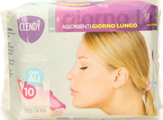 Clendy Assorbenti Area Plus Giorno Lungoi 10 pz. C-Ali