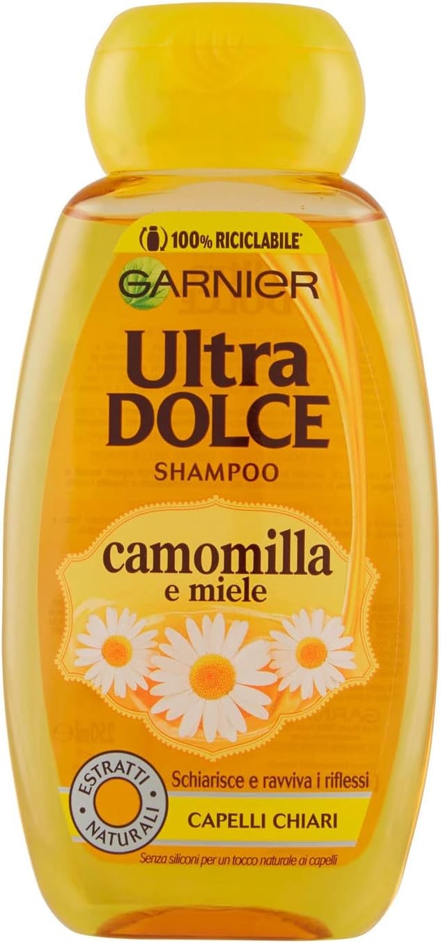 Garnier Ultra Dolce Shampoo 250 ml. Camomilla Illuminante