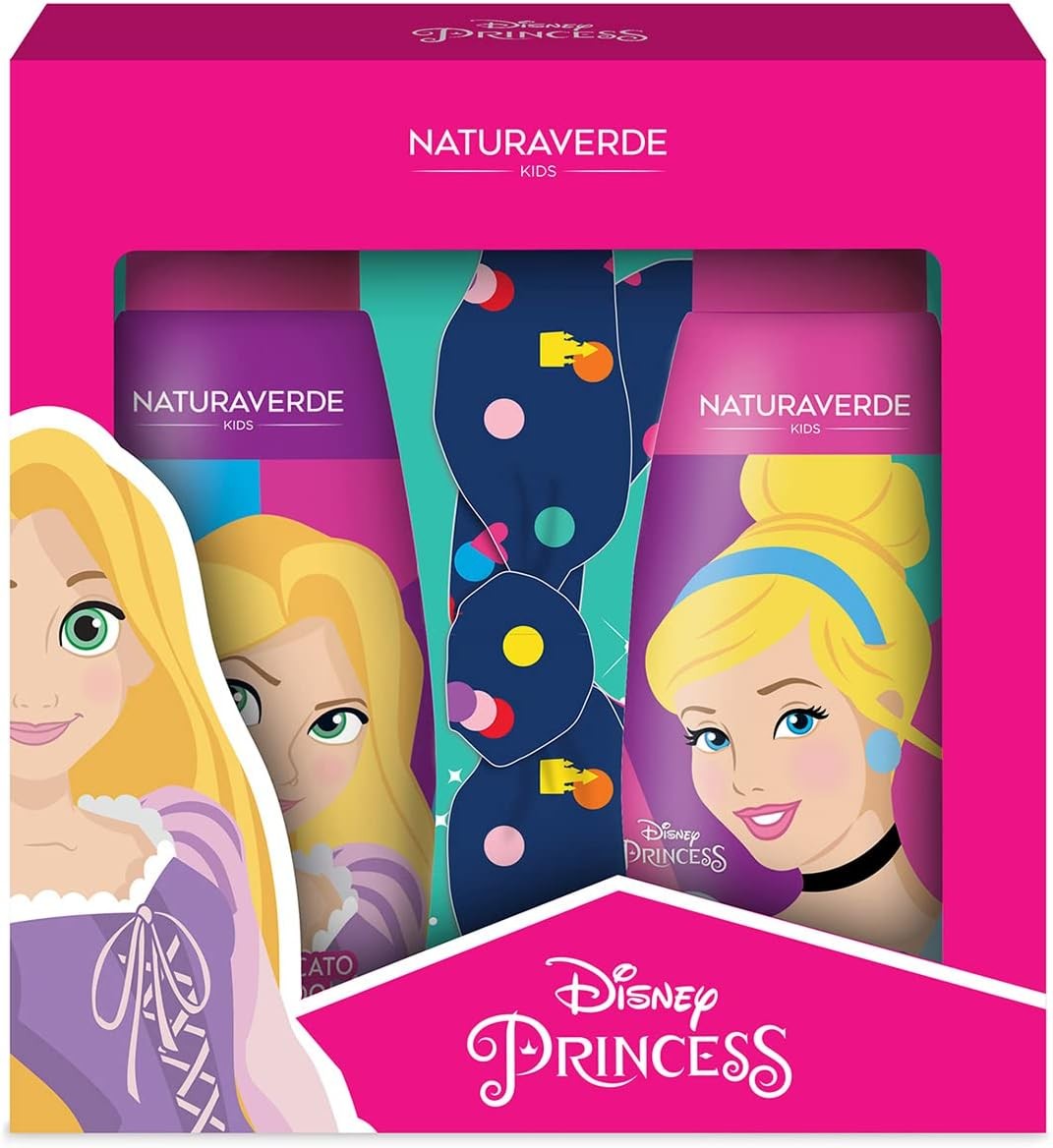 Princess Disney Conf. Shampo 300 ml. + Bagnoschiuma 300 ml. + Fascia Capelli