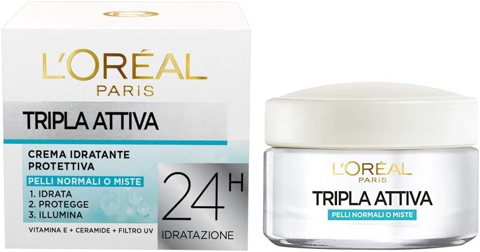 L'Oreal Crema Viso Idratante Protettiva 50 ml.