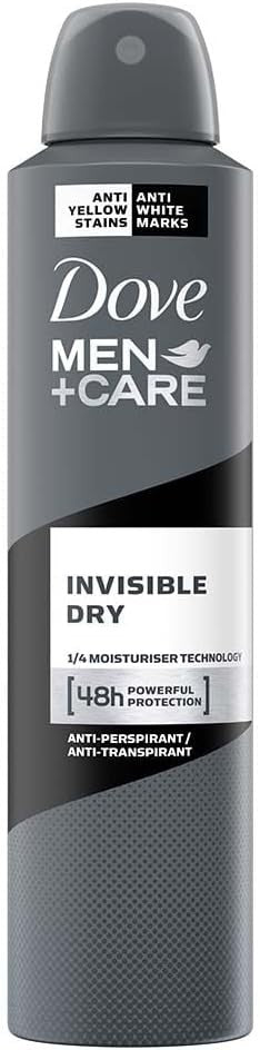 DOVE Deo. Men Invisible Dry 250 ml. Maxiformato