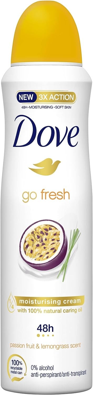 DOVE Deo. Spray Go fresh Frutto Della Passione 250 ml. Maxiformato