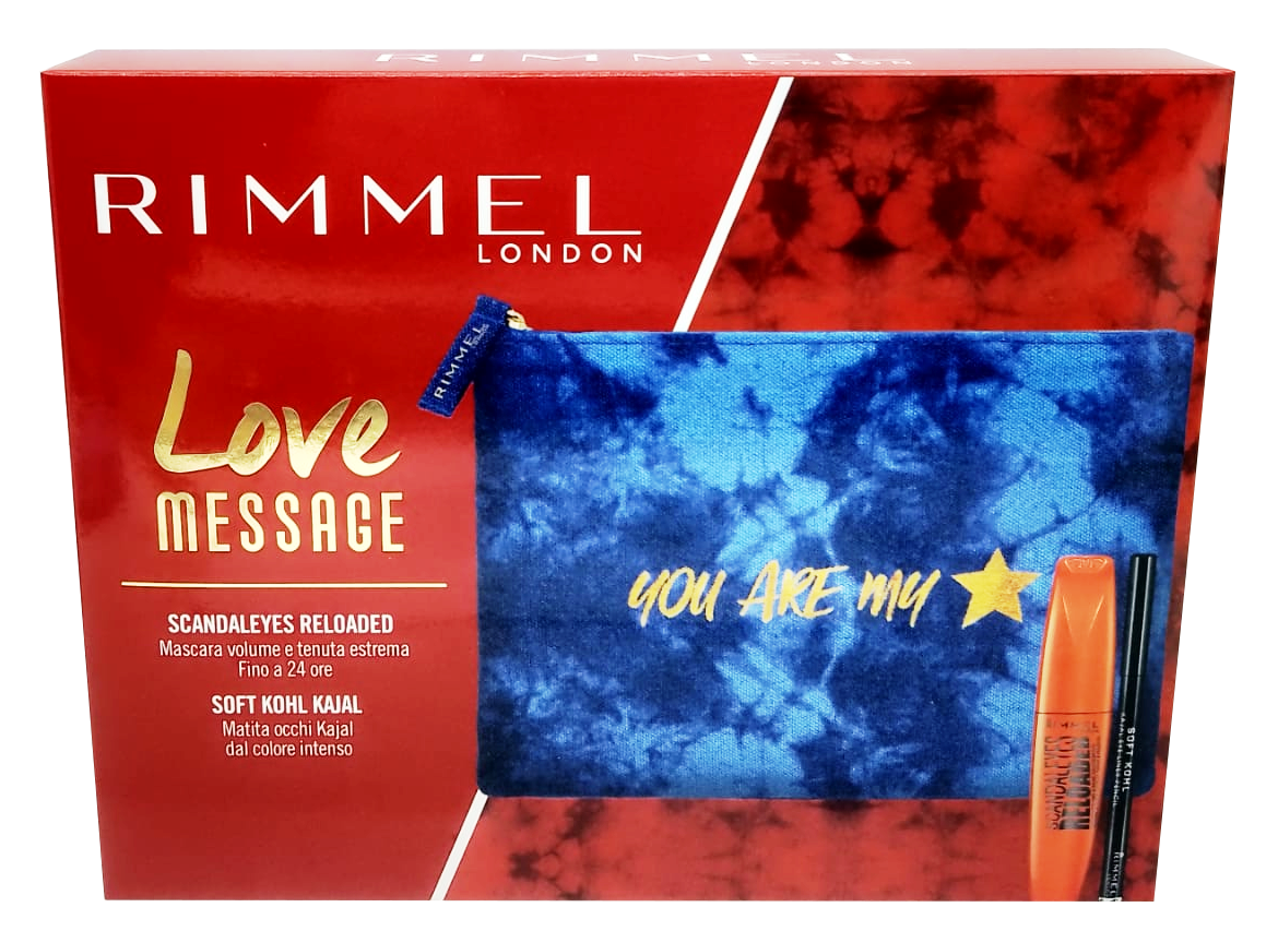 Rimmel Conf. Love Message 1 Mascara Scandaleyes Volume + 1 Matita occhi kajal