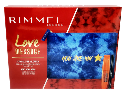 Rimmel Conf. Love Message 1 Mascara Scandaleyes Volume + 1 Matita occhi kajal