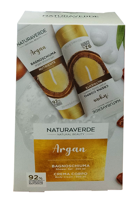 Naturaverde Natural Argan Conf. Bagnoschiuma 250 ml & Crema Corpo 200 ml.