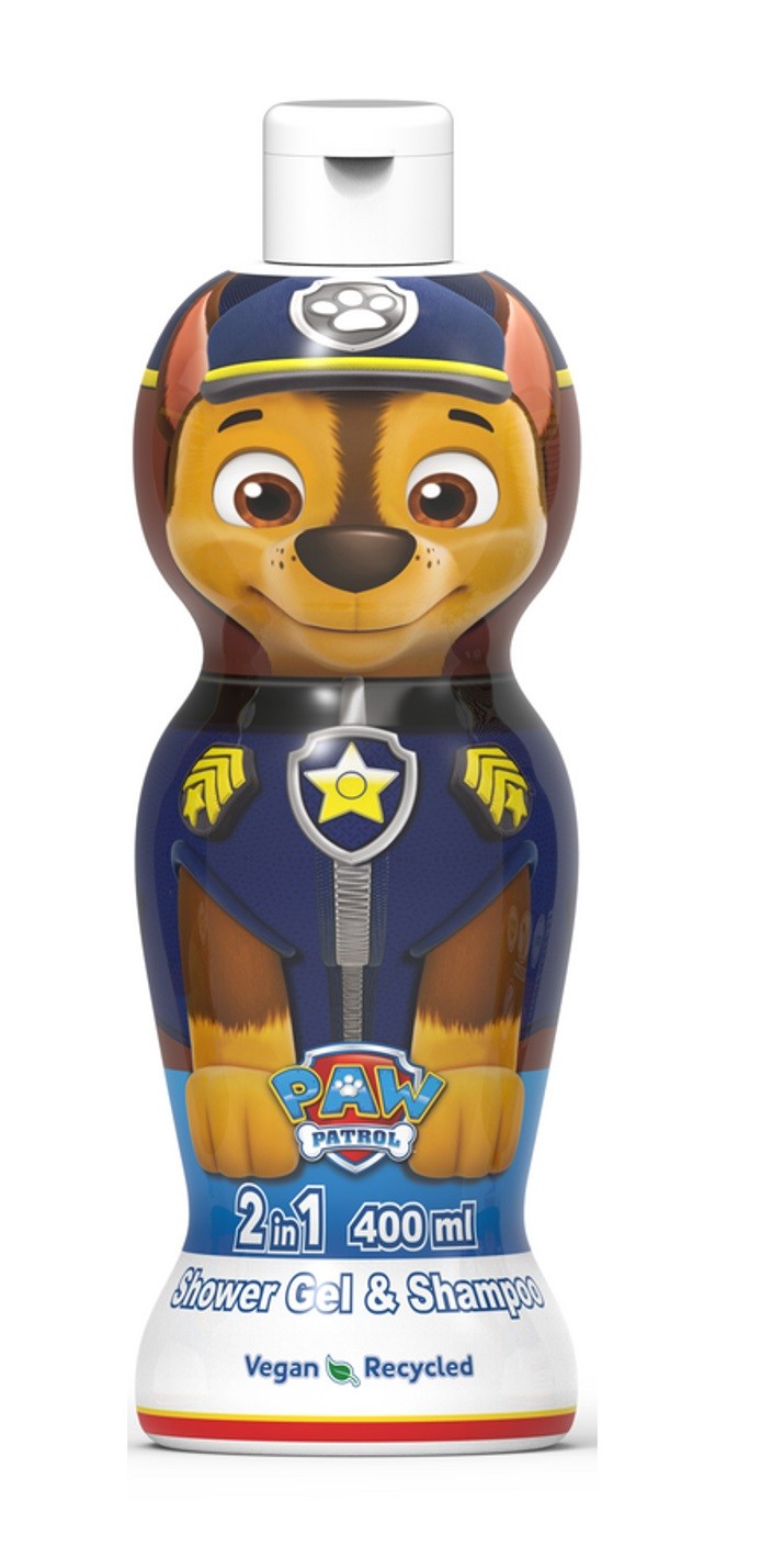 Paw Patrol Chase 1D Shower Gel & Shampoo 400 ml.