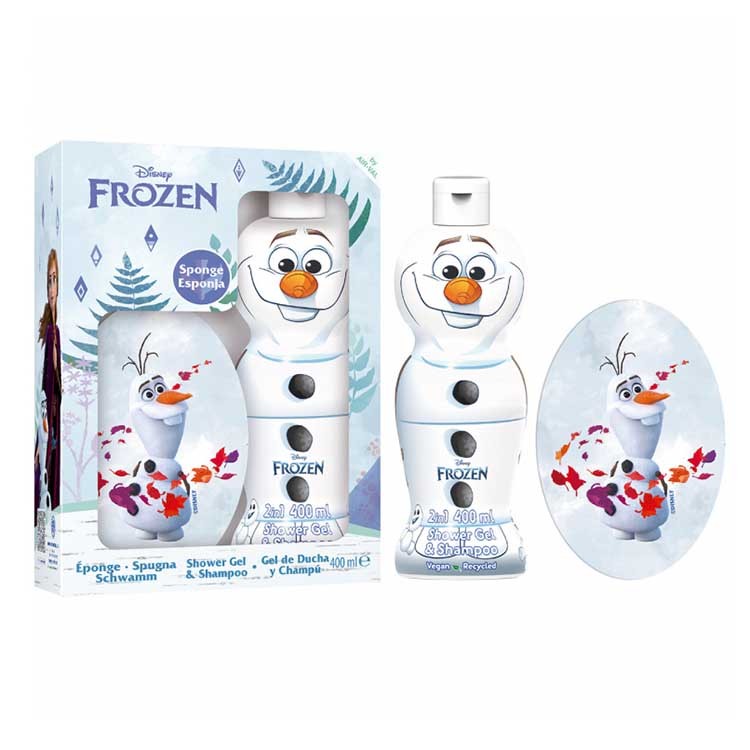 Frozen Olaf Conf. Shower Gel & Shampoo 1D + Spugna Da Bagno