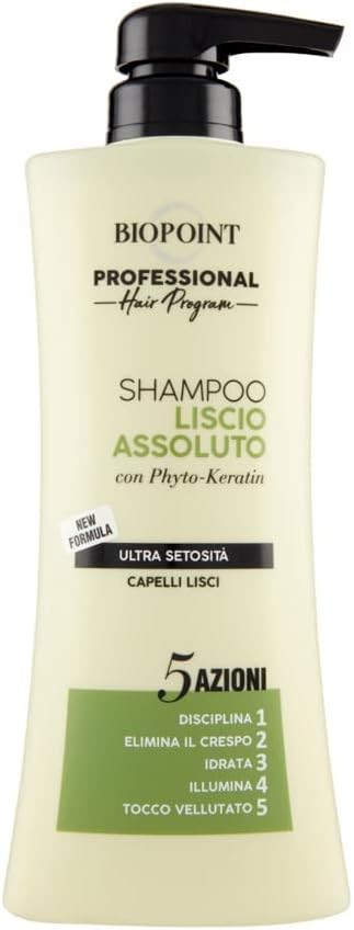 Biopoint Professional Shampoo Liscio Assoluto Setoso 400 ml. C-pompetta