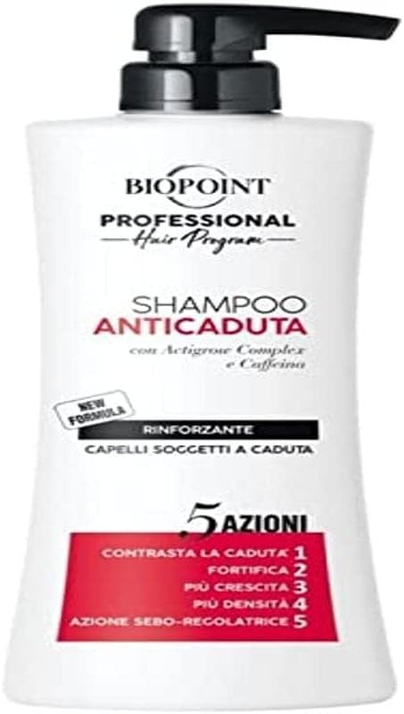 Biopoint Professional Shampoo Anticaduta Ultra rinforzante 400 ml. C-pompetta