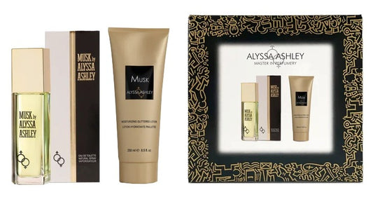 Alyssa Ashley Conf. Musk Edt 50 ml. + Body Lotion Glitter 250 ml