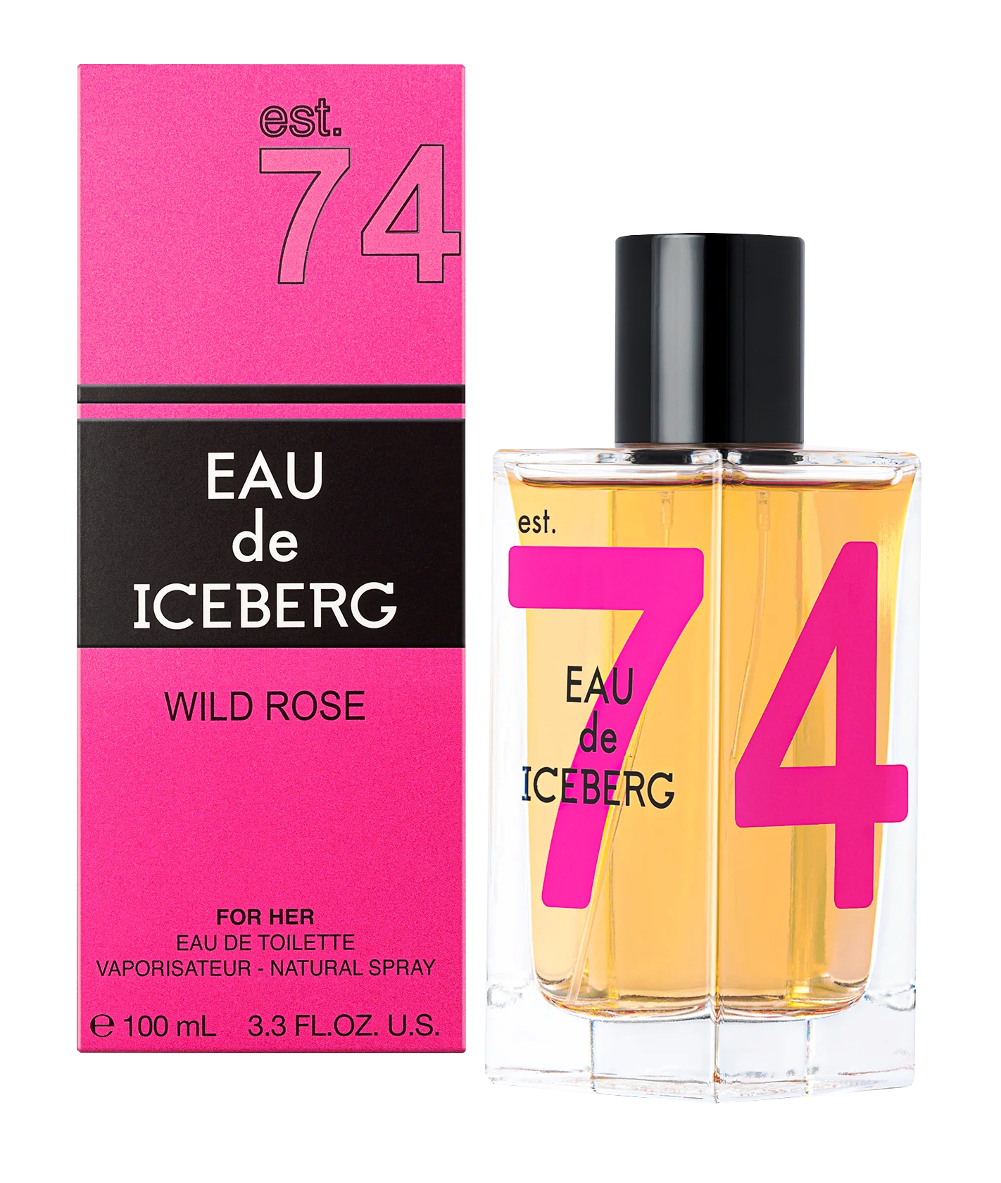 Iceberg 74 Eau de Iceberg Wild Rose pour femme 100 ml. edt. Spray