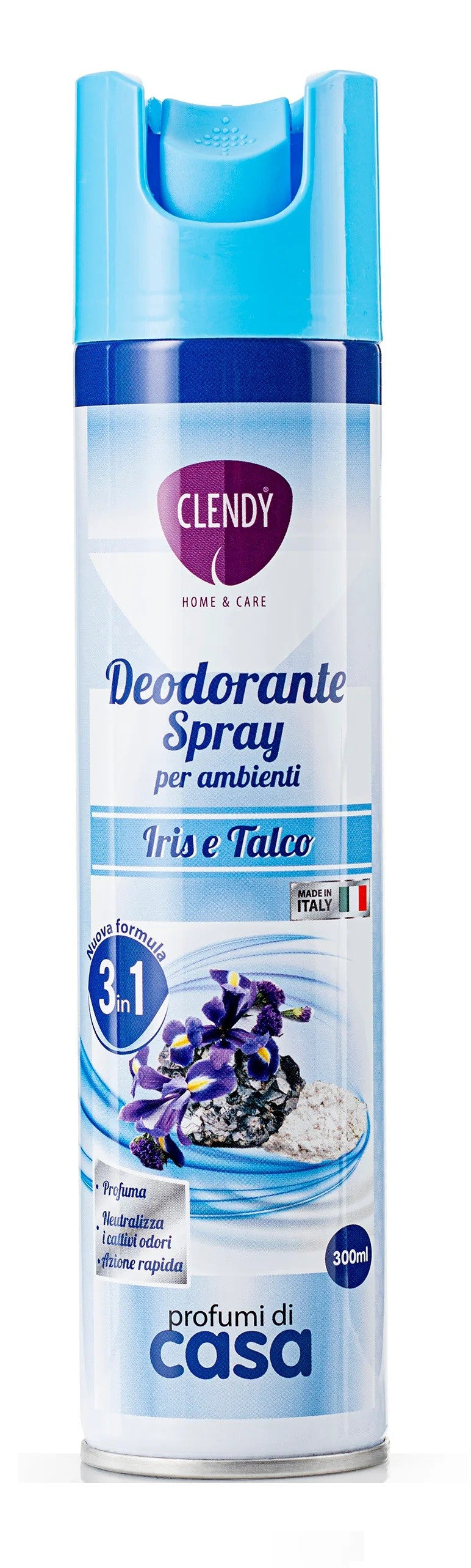 Clendy Deodorante Spray Ambiente Iris e Talco 300 ml
